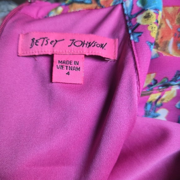 Betsey Johnson Pink and Blue Halter Sundress - Picture 3 of 3